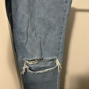 Zara denim distressed jeans